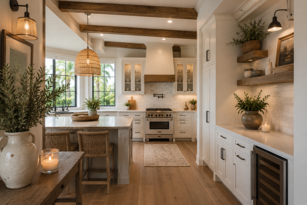 farmhouse kitchen by united eagle construction
